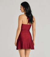 Cut Out Cutie Halter A-Line Mini Dress